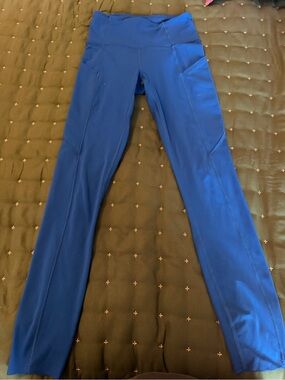 lululemon athletica Royal Blue High-Rise Leggings with Side Pockets